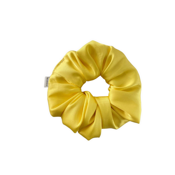 Cold silk scrunchie HAPPINESS Ribbon