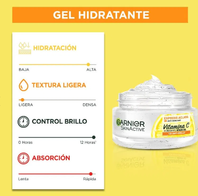 Hidratante serúm gel anti manchas Express Aclara 50 ml Garnier