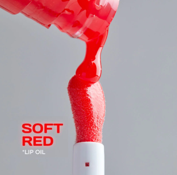Lip Oil Brillo Humectante SOFT RED 6.5 ml Atenea