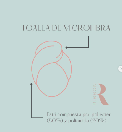 Toalla capilar microfibra Ribbon