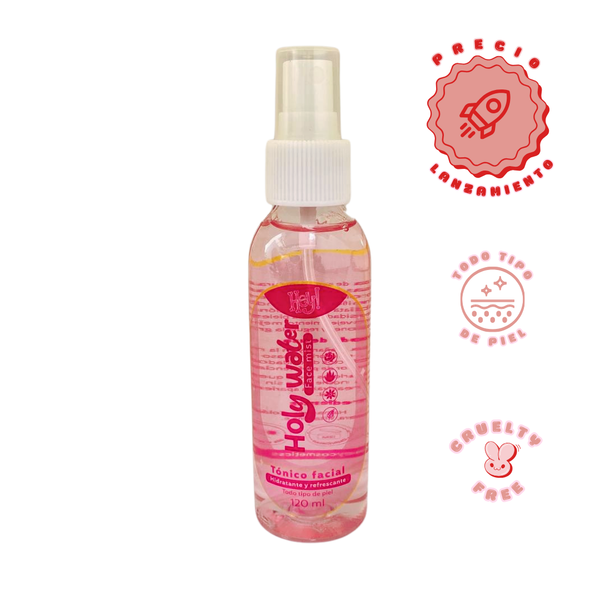 Tónico facial hidratante Holy Water rosas y hamamelis 120 ml Hey Cosmetics