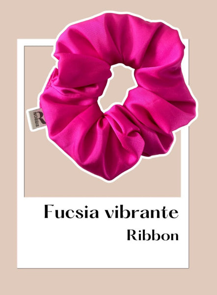 VALENTINE Ribbon Cold Silk Scrunchie
