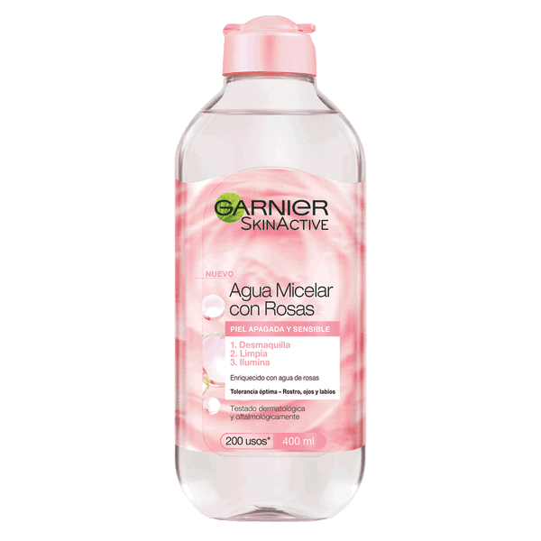 Agua micelar con rosas 400 ml Garnier