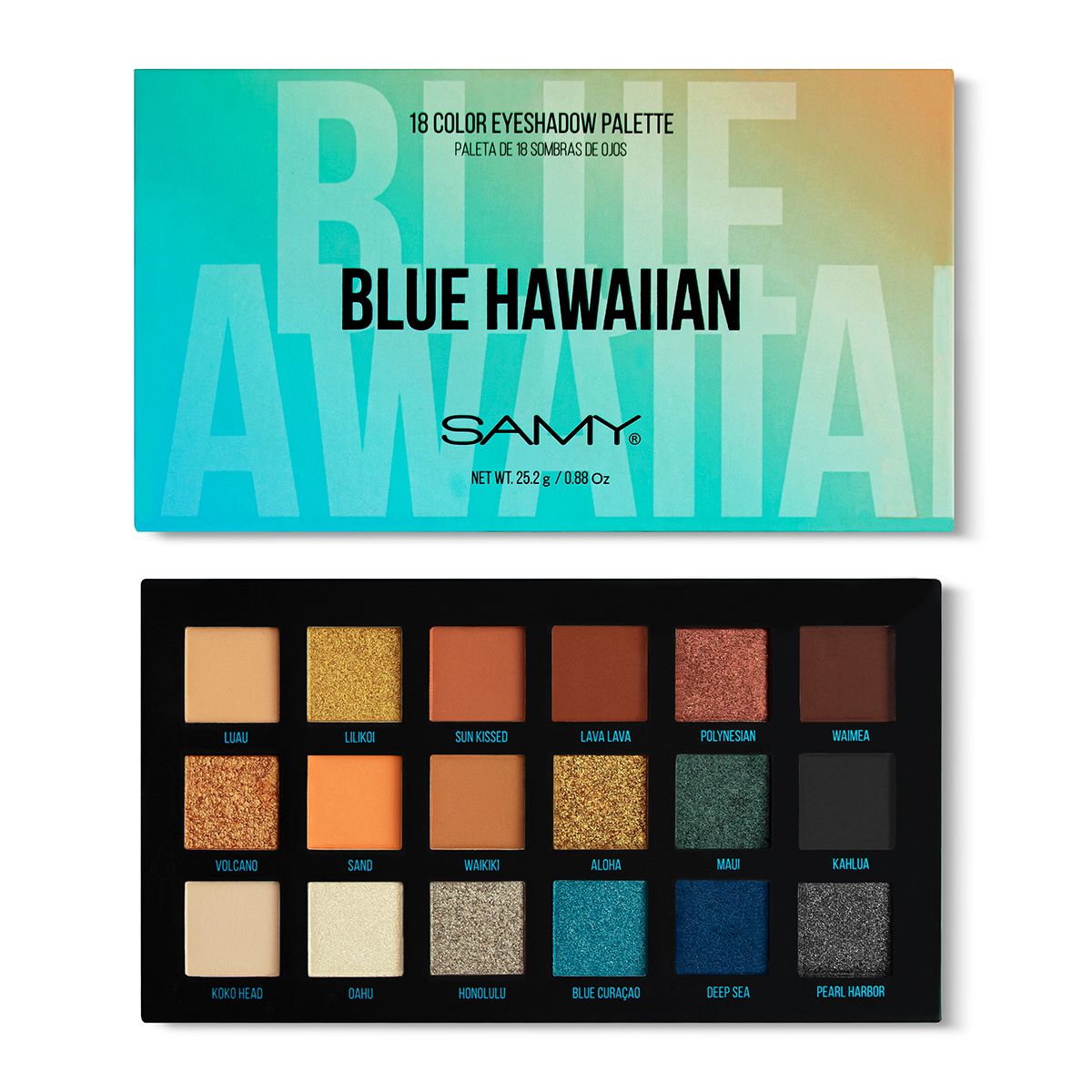 X18 BLUE HAWAIIAN Samy shadow palette