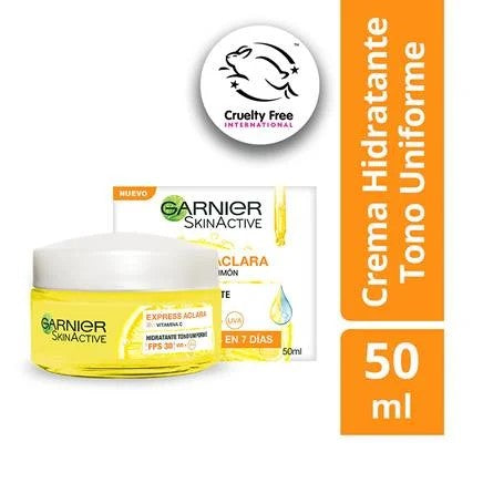 Crema facial anti manchas FPS 30 Express Aclara 50 ml Garnier